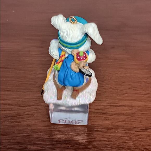 🎄2 for $12 Carlton Cards Ice Pals Bunny Dated 2003 Ornament - Picture 3 of 4